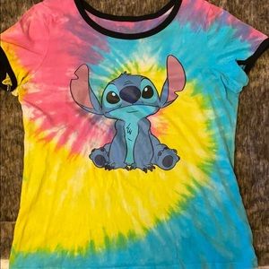 Stitch tie dye tshirt